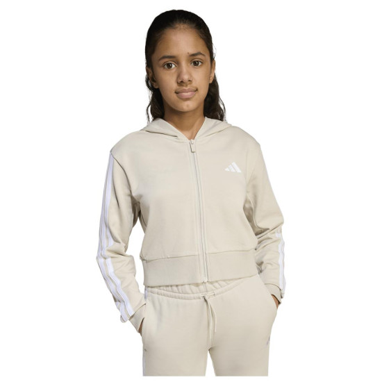 Adidas Παιδική ζακέτα Essentials 3-Stripes Full-Zip Cropped Hoodie